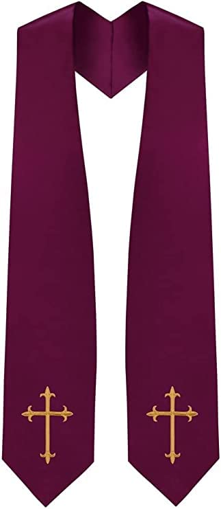 CLERKMANS Choir Stole with Crosses - color: Purple