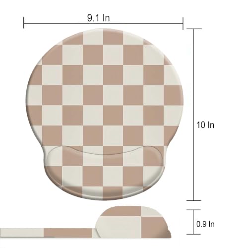 Ergonomic Mouse Pad with Wrist Support,Gaming Mousepad with with Non-Slip - color: Round-D3