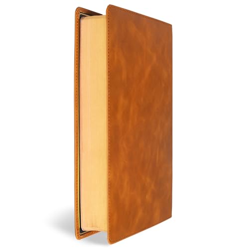 CSB Giant Print Bible, Holman Handcrafted Collection, Marbled Chestnut Premium Calfskin, Black Letter, Presentation Page, Sewn Binding, Full-Color Maps, Easy-to-Read Bible Serif Type