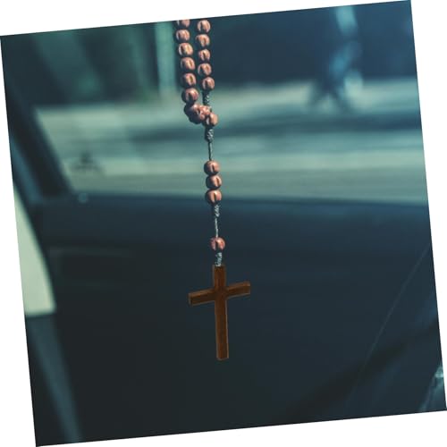 EXCEART 6 Pcs Wooden Cross Crafts DIY Mini Wooden Crosses Charms Pendants Catholic Cross Prayer Handheld Ornaments for Church Party Favors Wall Decoration Jewelry Projects (Pack of 2) - size: 12X7X0.7CM (Pack of 2)