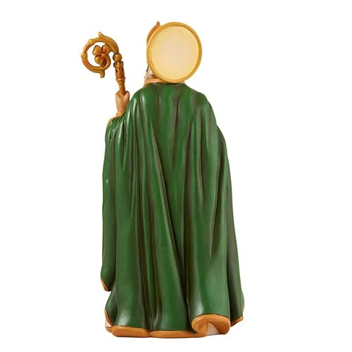 Avalon Gallery Catholic Saints Figurine - Toscana Collection Religious Statue, 8" H, Saint Patrick - color: Saint Patrick