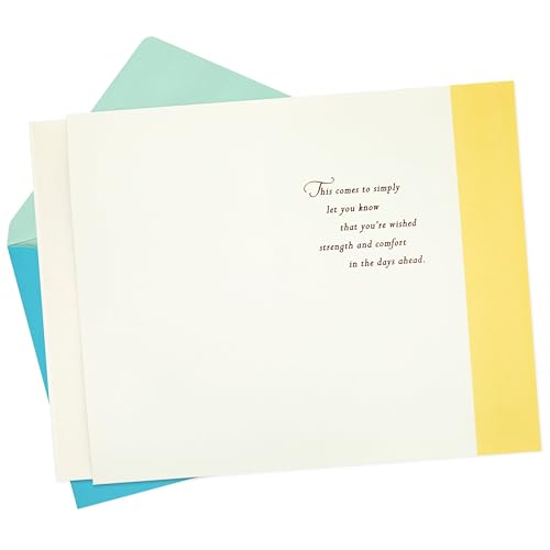 Hallmark Sympathy Card (Strength and Comfort) - size: 5 inches x 7.2 inches, style: There Are No Words