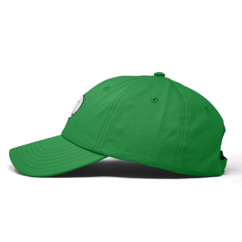 DALIX Ghost Embroidered Mens Womens Cotton Dad Hat Baseball Cap Adjustable - color: Kelly Green