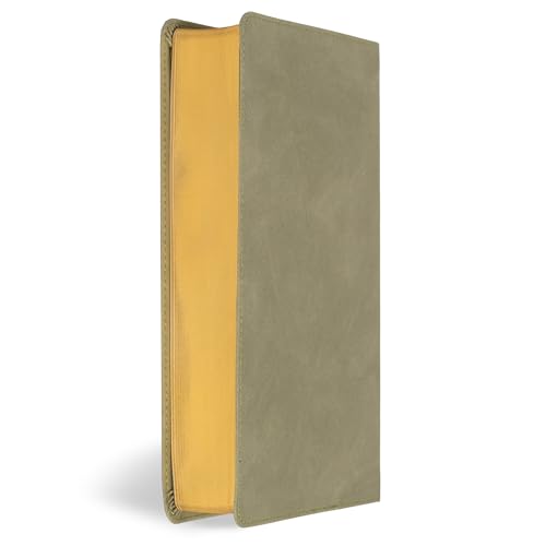 NASB Large Print Personal Size Reference Bible, Sage SuedeSoft LeatherTouch, Red Letter, Presentation Page, Sewn Binding, Cross-References, Full-Color Maps, Easy-to-Read Bible Karmina Type
