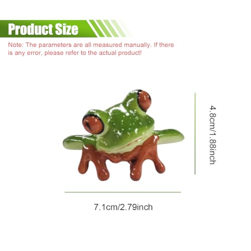 Frog Car Rear View Mirror Ornament, Personalized Resin Car Dashboard Decorations Present for Women Men, Funny Auto Interior Display Screen Figurines Accessories for Most Cars(Horizontal) - size: Horizontal