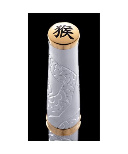 Cross Year of The Monkey Special Edition Handcrafted Pen (Ballpoint, Brushed Platinum) - color: Brushed Platinum, style: Ballpoint