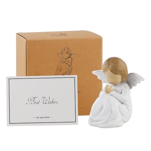 JINGIHE Praying Hands Angel Figurine, Baptism Gifts for Teen Girl