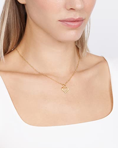 Jewelry Atelier Gold Filled Pendant Necklace Collection - 14K Yellow Gold Filled Pendant Necklace with Solid Clip Chain for Women (Different Sizes and Styles with Extension/Adjustable Chain) - style: Classic