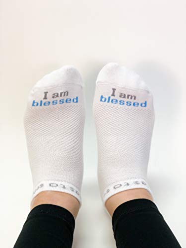 notes to self – Inspirational Religious Socks for Men & Women, Spiritual Gifts - color: White-blessing, size: Medium