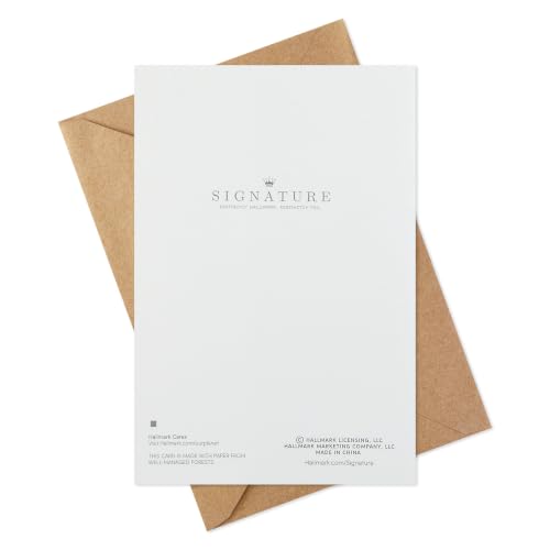 Hallmark Signature Sympathy Card (Angel Feathers) - color: Brown