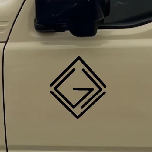2 Pieces Vinyl Decal - 5.1"x4.7" God is Greater Than the Highs & Lows Christian Sticker for Cars & Trucks, Windows, Bumpers, Walls-BD20 (Black) - color: Black