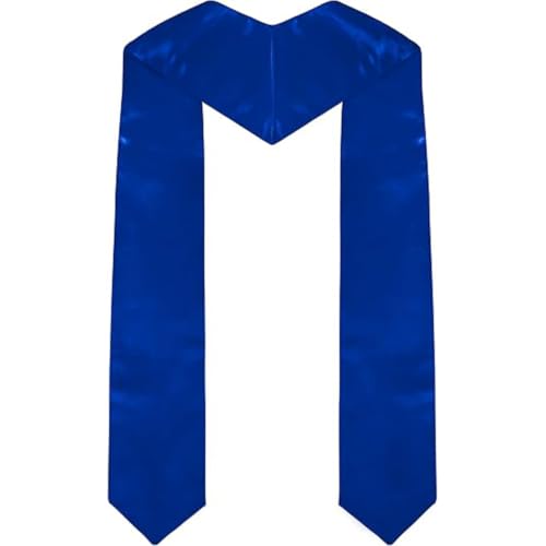 Clergy Stole & Choir Stole with Cross Embroidery 60'' (Pink) - color: Royal Blue