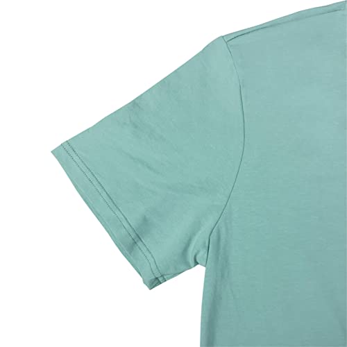 YITAN Women Graphic Tshirts Cute Leopard Heart Tops - color: Light Green, size: X-Large