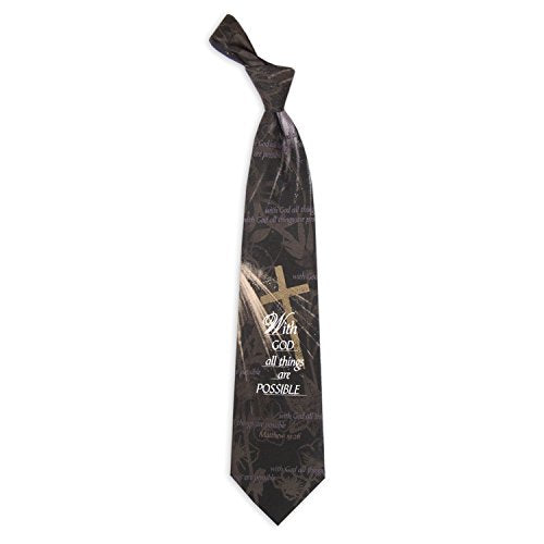 Eagles Wings Men's Finely Crafted Inspirational Necktie - All Things Possible
