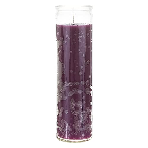 Mega Candles Unscented Devotional Vigil Prayer Wax Candle 3 Count 2" x 8" - color: Purple, size: 3 Pieces
