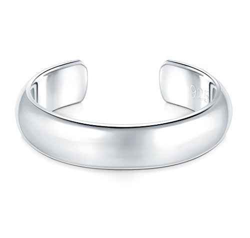 BORUO Toe Rings, 925 Sterling Silver or Waterproof Gold Plated, 2-4mm - color: 925 Sterling Silver 4mm Toe Ring
