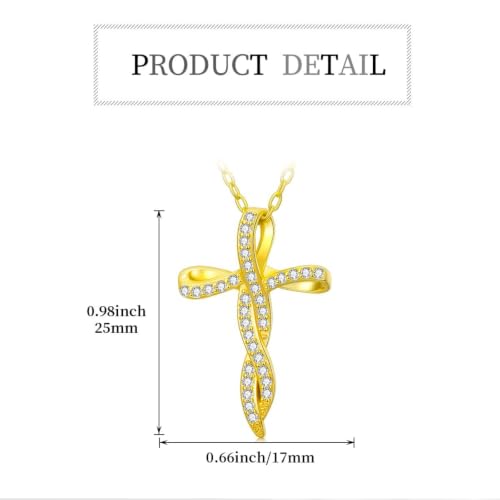 KQ&TTENG 14k Gold Plated Four Leaf Clover Necklace Irish Jewelry Wedding Anniversary Birthday Gifts for Women Wife Mom Girlfriend - color: A05