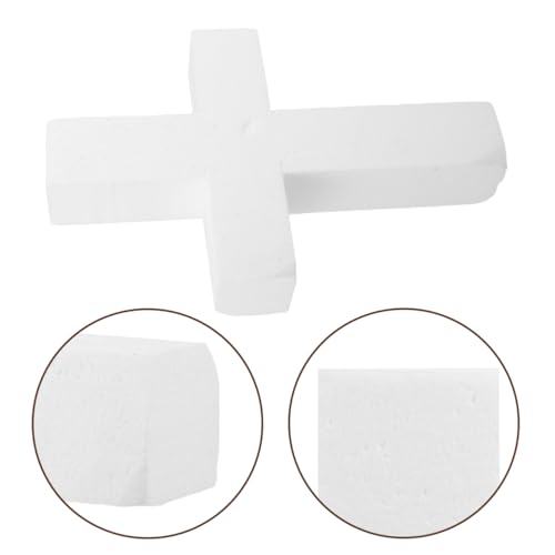 PRETYZOOM Foam Cross for Crafts Unfinished Cross Ornaments Diy Craft Foam Blank for Holy Communion Christmas Party Decorations Floral Arrangements Religious Celebrations 11.81 X 5.90 X 1.96 in