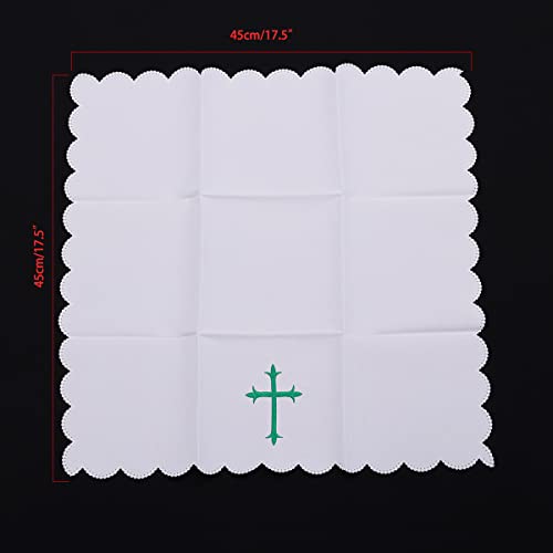 BLESSUME Church Altar Corporal Square Chalice Altar Cloth (E) - color: E
