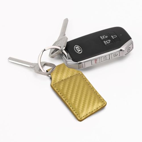 LaserGram Rectangle Keychain, Bible Verse John 3-16, Personalized Engraving Included - color: Carbon Fiber Gold