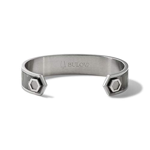 Bulova Jewelry Mens Precisionist Stainless Steel Cuff - color: Camo, size: Medium