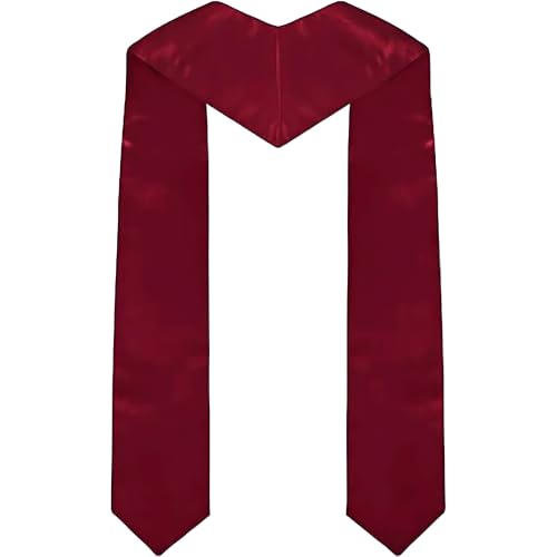 Clergy Stole & Choir Stole with Cross Embroidery 60'' (Pink) - color: Maroon