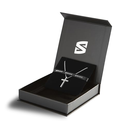 SERASAR Premium Necklace Women| 316L Stainless-Steel | 18 Carat - color: Silver, style: Hope