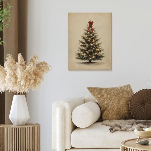 XINCEYWJ Vintage Farmhouse Christmas Tree Wall Art Decor 11x14 Inches - color: Christmas tree-3, size: 11x14in
