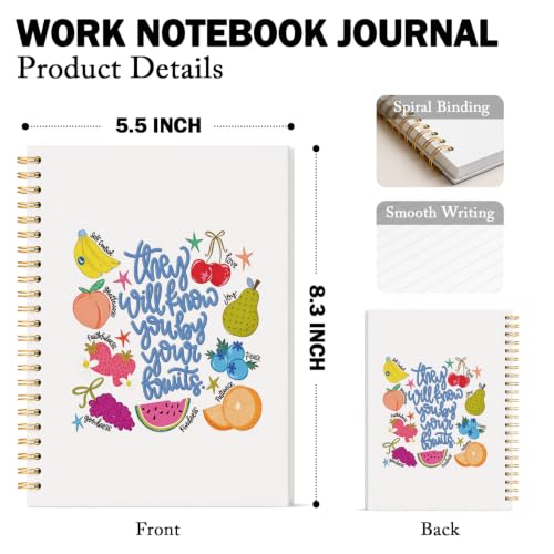 Fruits Spirit Bible Notebook Journal Women Teen Girls Gifts - color: Fruits Christian