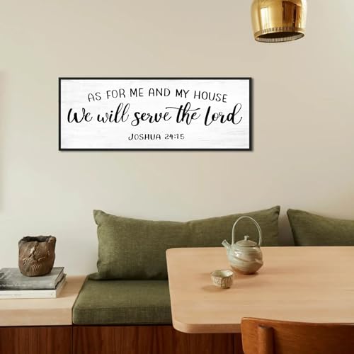 YPY As for Me and My House We Will Serve The Lord Bible Verses Wall Decor - color: As for Me and My House We Will Serve, size: 15"×40"