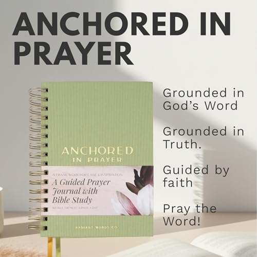 Prayer Journal with Bible Study - 20 Weeks Guided Daily Prayer Journal for Woman to Strengthen Faith and Practice Gratitude - Religious Gift for Spritual Growth - color: Green