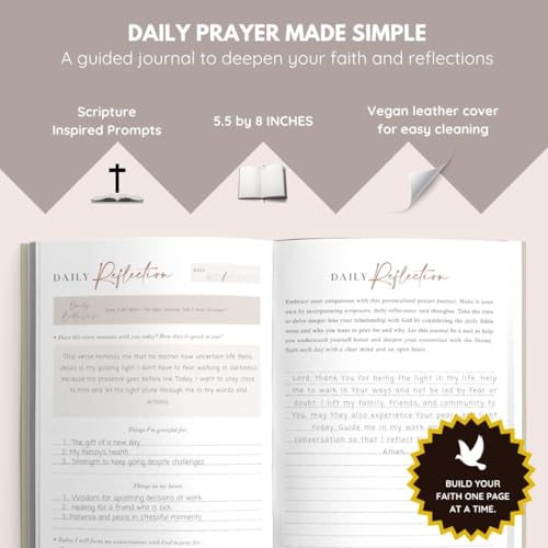 Prayer Journal – 90 Days Guided Daily Devotional For Women, White Chevron - color: Chevron White