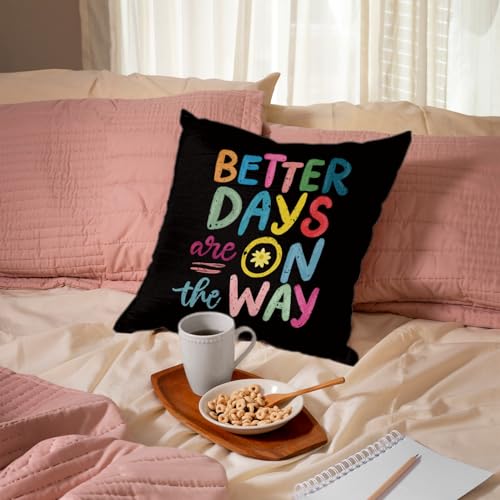 QIYUHOY Mental Health Positive Affirmations Throw Pillow Covers, 18x18 Inch - color: 006-motivational