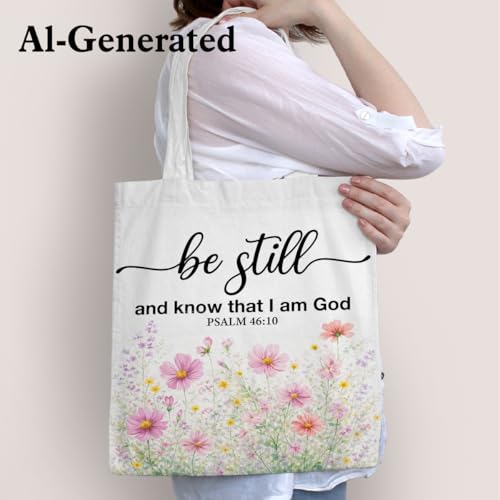 Christian Tote Bag Jesus Religious Reusable Bible Bags for Shopping Work Travel Church Christian Gift Totes - color: Tote-9