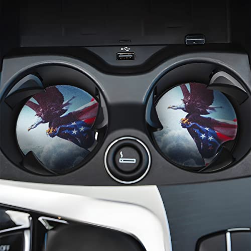 Moly Magnolia 2 Pack 2.75 Inch Car Cup Holder Coasters, Style G - color: Style G