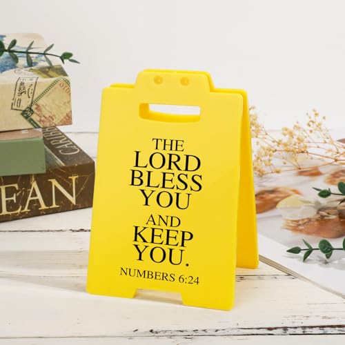 Christian Bible Verse for Women - The Lord Bless You and Keep You, Quote Numbers 6:24, Motivational Desk Sign Religion Decor for Women Men Friend Galentines Valentines Day Birthday Gifts - style: The Lord Bless You and Keep You