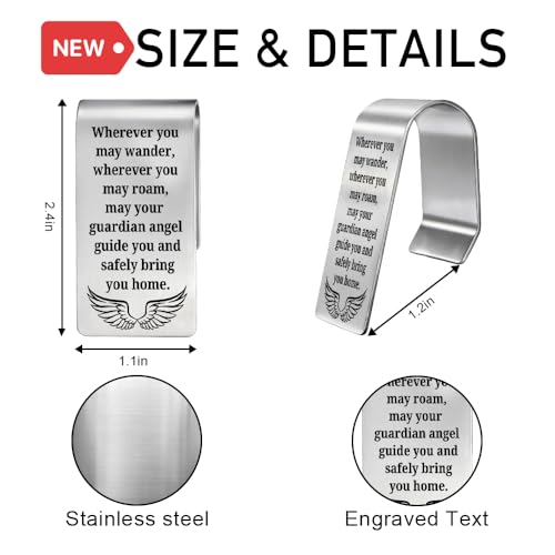 Wherever You May Wander Wherever You May Roam Visor Clip for Cars - color: Silver q