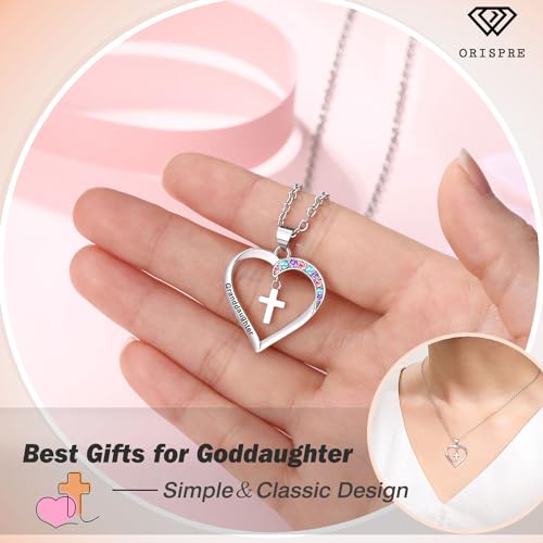 Cross Necklace for Girls- Child of God Gifts for Girls Jewelry - style: Goddaughter