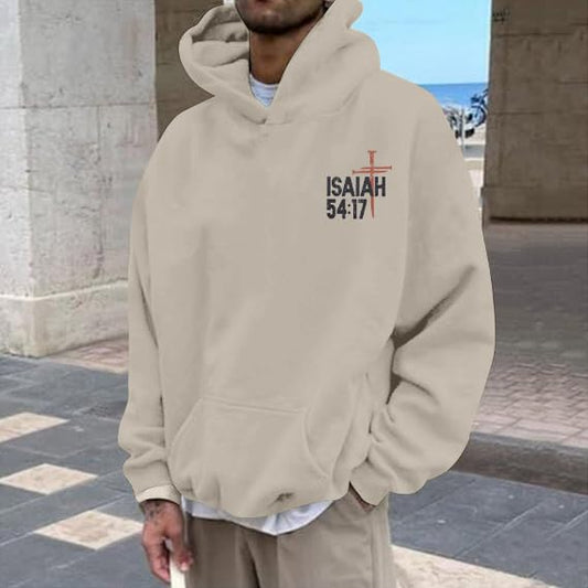 Christian Hoodies for Men Jesus Religious Faith Tops - color: Apricot, size: XX-Large