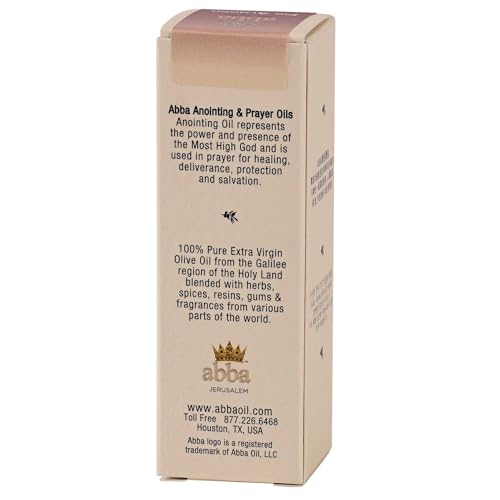 Dicksons Abba Jerusalem Anointing Prayer Roll-on Oil, Scented Biblical Oil for Prayer, Worship, Home Devotion and Blessing .33 Ounce Favor and Abundance Fig Almond