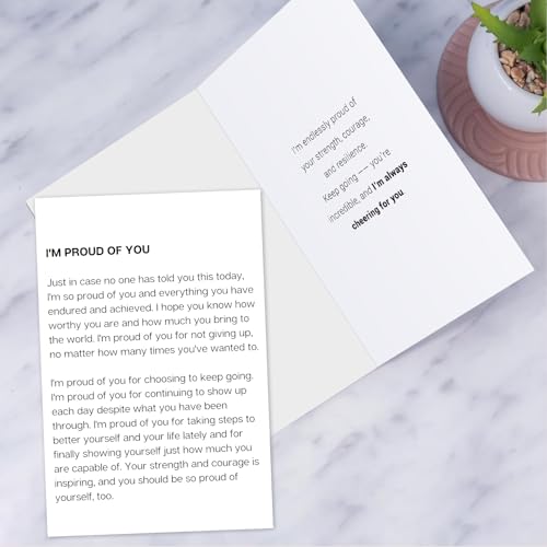 Encouragement Cards for Women Men, Thinking of You, Proud of You Cards - color: DXI#048
