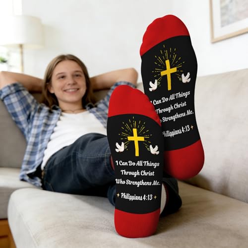 Baptism Socks for Women Men Jesus Socks for Boys Girls Confirmation Gifts