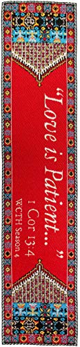 Mighty Woman of God, Themed Assortment of 4 Woven Fabric Bible Verse Bookmarks, Silky Soft & Flexible Religious Bookmarkers for Novels Books & Bibles, Woven Design, Memory Verse Gift - color: Mighty Woman of God