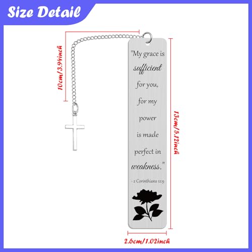 Inspirational Scripture Gift for Women Bookmark with Scripture Christian Gifts for Men Faith Book Marks for Reading Women Religious Gifts for Kids Bookmark for Reading Bible Verse Gift - color: Inspirational Religious Bookmark-style 1
