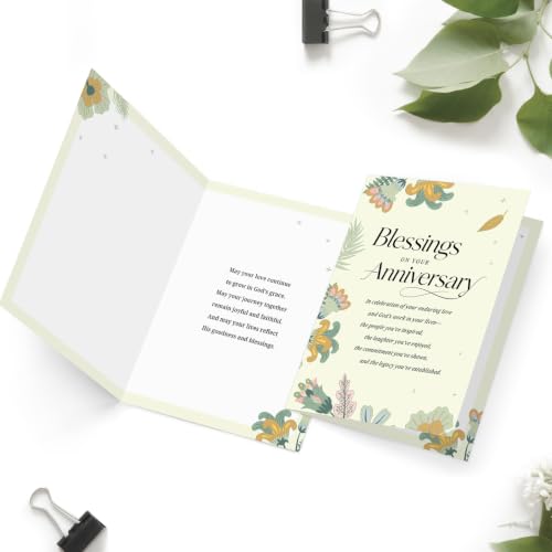 Christian Anniversary Cards, Religious Anniversary Card for Couples - color: Mu-382