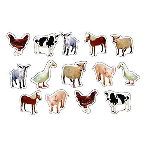 Carson Dellosa 84 Farm Animal Stickers for Kids, 6 Sheets of Cows, Ducks - style: Farm Animals: Photographic