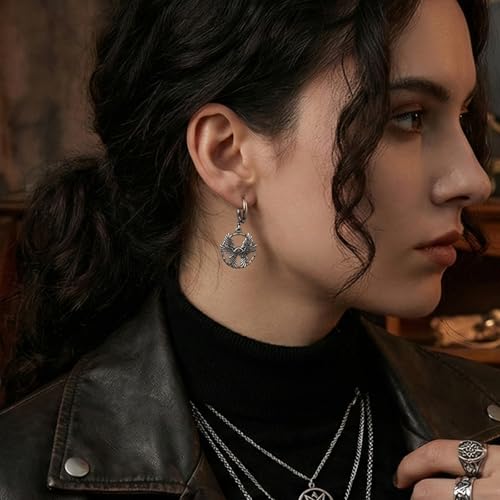 Seraph Earring for Men Women 925 Sterling sliver biblically accurate angels wing earring Religious Gifts for Me