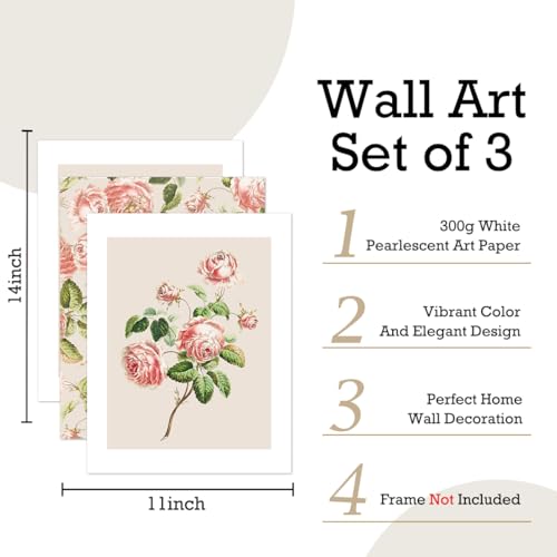 Set of 3 Poster Bible Verse Wall Art,Jeremiah 1:5 Christian Wall Decor - color: I am Fearfully and Wonderfully Made