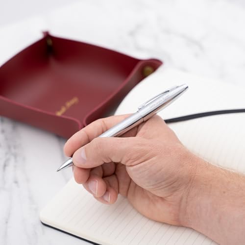 Cross Calais Personalized Capped Rollerball Pen in Chrome Finish - color: Chrome Rollerball Pen