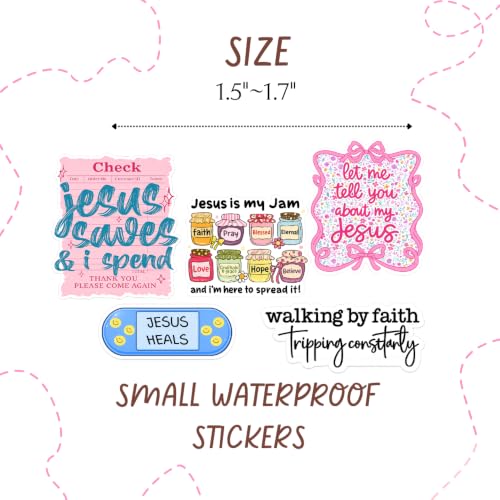 120PC Religious Christian Stickers Bulk Set Bible Verse Faith Jesus Spiritual Waterproof Decorative Sticker Pack for Water Bottle Journaling Scrapbook Laptop Notebook Planner Gifts for Men Women Adult - style: Christian